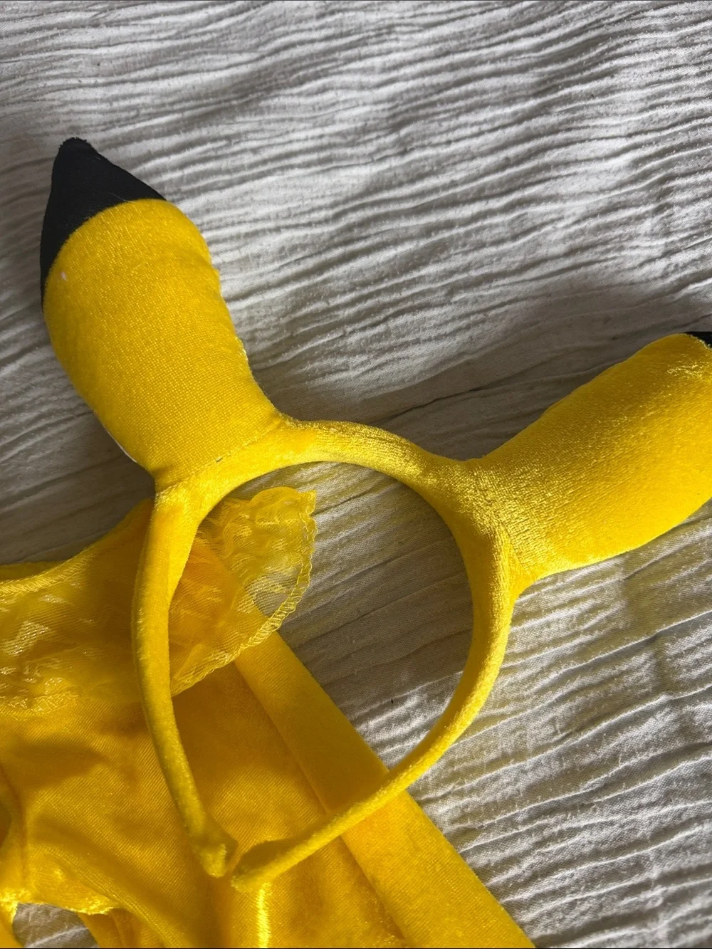 Pikachu Kids Costume - Yellow (Size M 7-8)
